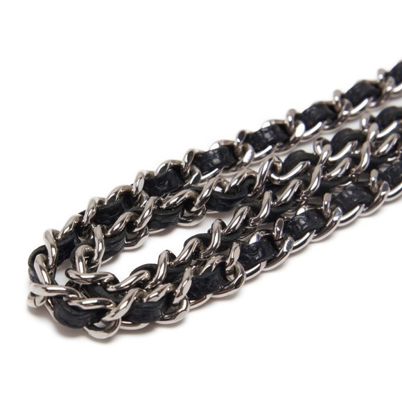 Chanel Matelasse Chain Wallet Silver Hardware Black - Picture 4 of 10